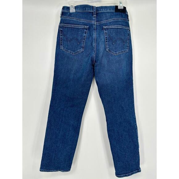 Edwin The Bree Crop slim straight Jeans in Crossroad Blue Size 27 - Picture 6 of 11